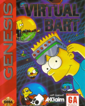 Virtual Bart, Sega Genesis (No Manual)