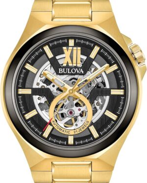 Bulova Classic Maquina Automatic Gold Tone Men's Watch (98A178)