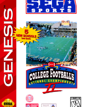 College Football's National Championship II, Sega Genesis (Cart Only)