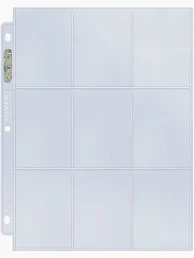 Ultra Pro Silver Series 9-Pocket Pages Single Page