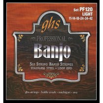 GHS 6 String Banjo Strings - Light Guage