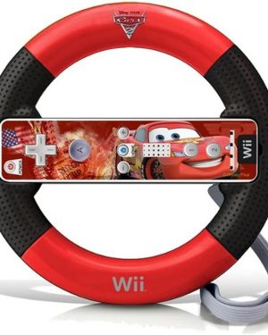 Wii Remote Steering Wheel - Cars 2 Lightning McQueen Edition