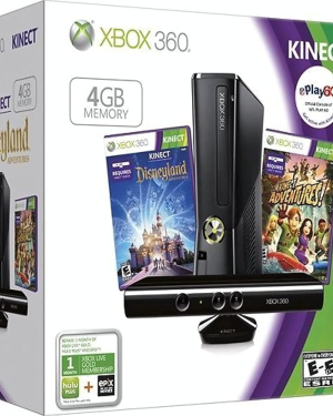 Xbox 360 Console, 4GB (Kinect Disneyland Adventures Bundle)