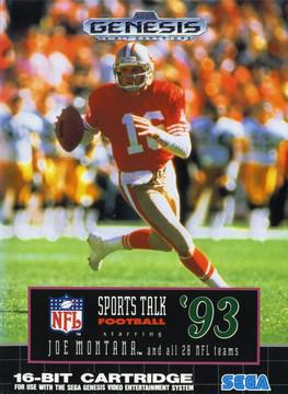 Sports Talk Football '93 Starring Joe Montana, Sega Genesis