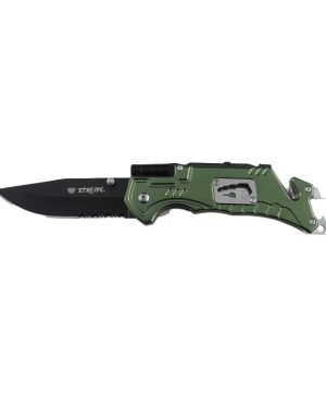 Xtreme Defender Utility Folding Knife Green 108 (NEW)