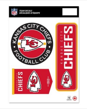 NFL Team Decal Set 8x11 - Kansas City Chiefs
