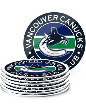 NHL Coaster Set (8 Pack) - Vancouver Canucks